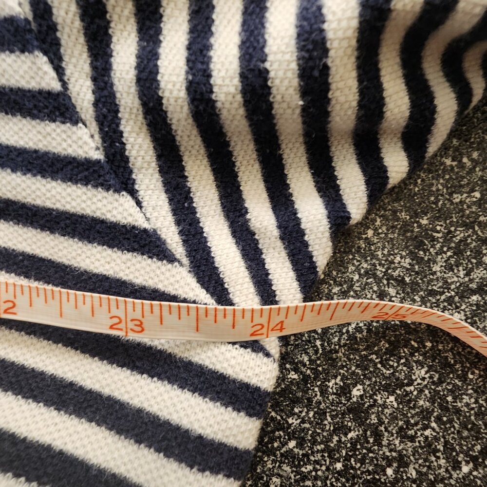 Nautica Polo Shirt Performance Deck Men XL Blue White Striped Pullover Casual - Picture 6 of 6